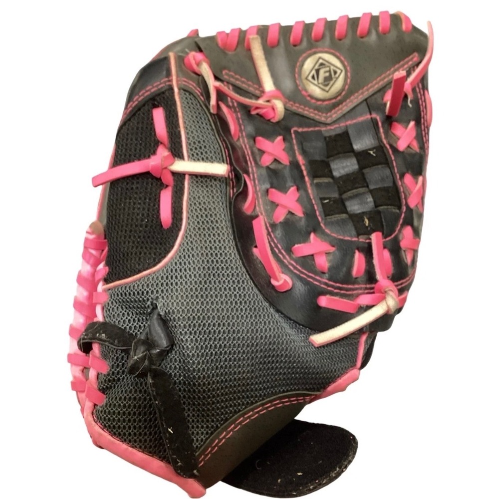 Franklin Fastpitch Pro Series Youth Softball Glove Black Pink 22321L RHT